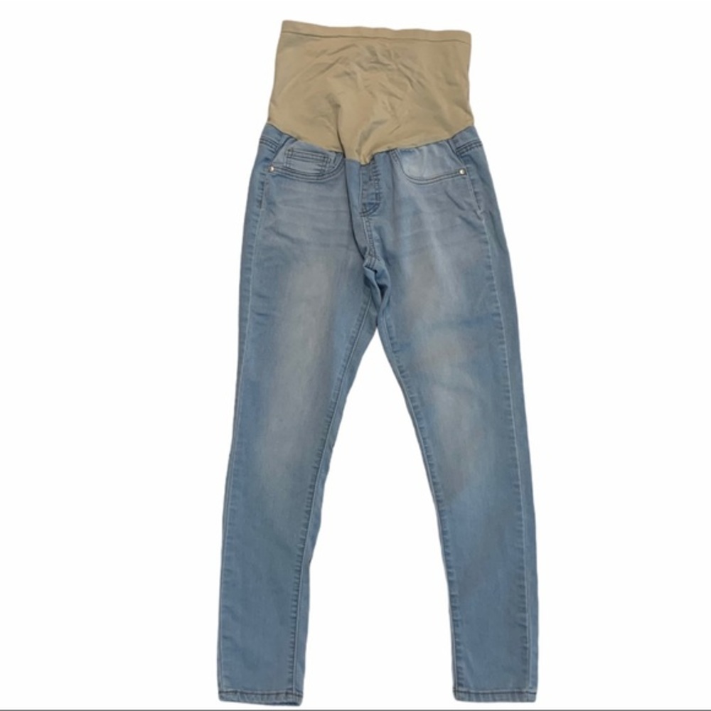 VINTAGE VIOLET MATERNITY Wide Elastic Band Jeans